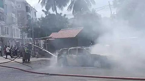 TBM Car fire