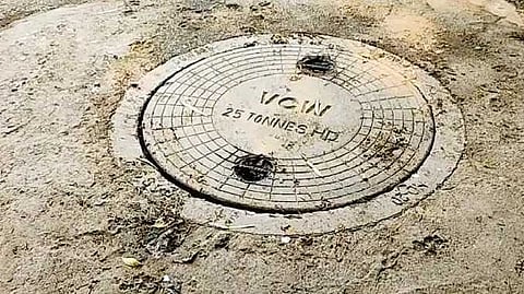 CHN Baby in drainage