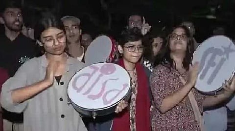 Delhi student protest