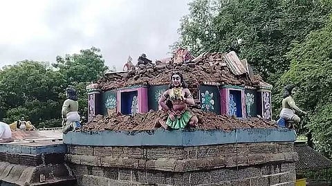 CDL Gopuram damaged