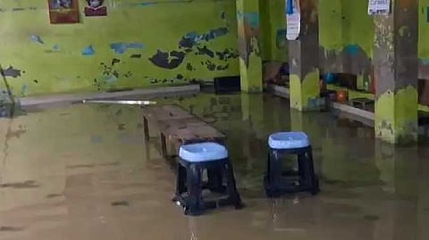 RMD Temple inside water
