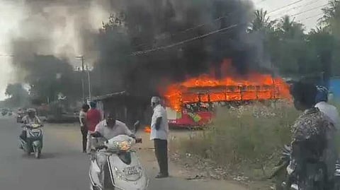 TRY Bus fire