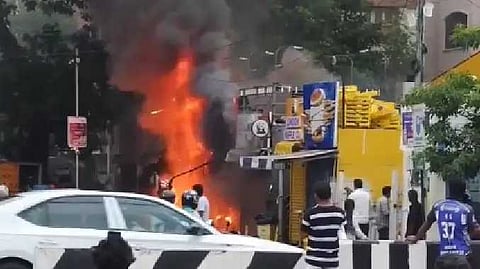 பிரியாணி கடையில் தீ