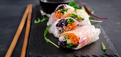 Vegetarian vietnamese spring rolls