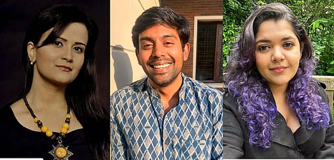 Left to right: Author Meghna Pant, Food Blogger Archit Agarwal, Doctor and sex educator Dr Tanaya Narendra