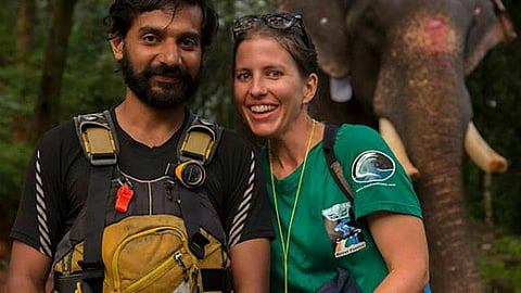 Anvesh Singh Thapa and Ing-Marie Putka of Expeditions India