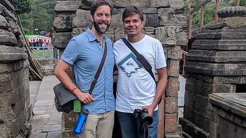 Tours organised by Gaurav Bhatnagar (right) revolve around cultural immersion