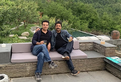 Altaf Chapri (right) with his brother Bilal, who he describes as the "real force behind my success"