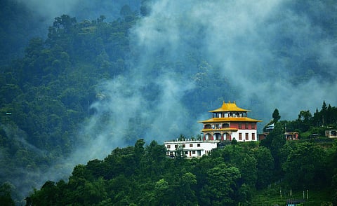A monastery in Gangtok, Sikkim