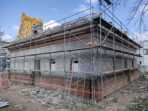 Construction underway at Sri Ganesha Hindu temple, Berlin