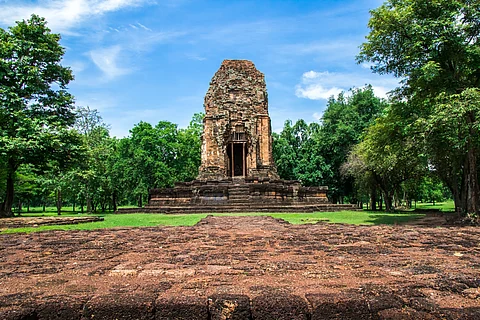 An 11th-century Buddhist pagoda in Si Thep Historical Park, Phetchaboon, Thailand