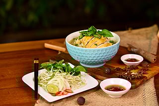A typical Vietnamese lunch