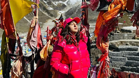 Sara Ali Khan in Badrinath, Uttarakhand