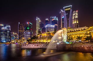 The skyline of Singapore