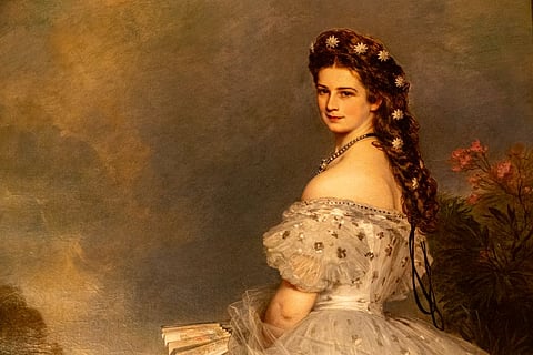 A painting of the Empress Elisabeth of Austria, more popularly known as Sisi