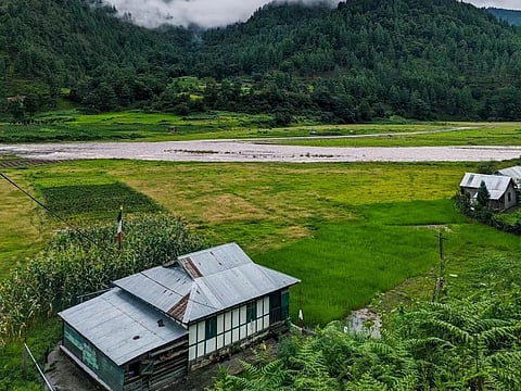 Local houses in Sangti Valley