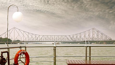 Enjoy stunning views of the Howrah Bridge from the deck