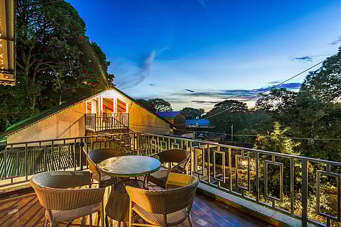 The sit out spaces offer stunning views