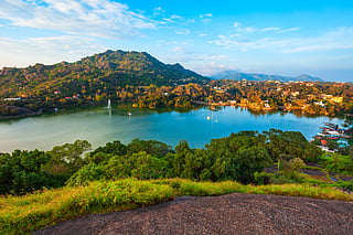 An aerial view of Mount Abu