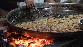 Kakori kebab in the making