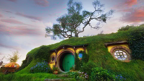 The Hobbiton Movie Set is where the trilogy was set