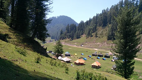 A valley camp site in Bhaderwah