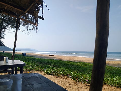 A pristine beach in south Goa