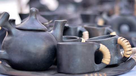 Stone Pottery of Longpi is a traditional craft practiced by the Thankul Naga tribes from Manipur