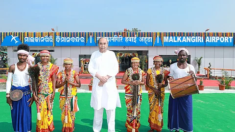 CM Naveen Patnaik at the inaugration of the airport