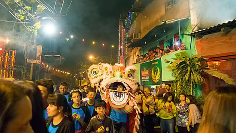 Celebration of Chinese New Year at Chinatown, Kolkata