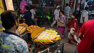 A chaat vendor in Ayodhya