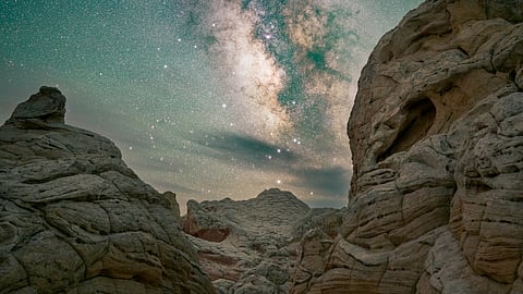 White Pocket in Vermillion Cliffs National Monument has a lunar-liked landscape