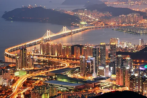 The Busan skyline