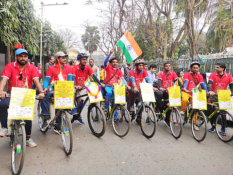 The cyclists will travel to Dhaka to commemorate the fight for the preservation of a language