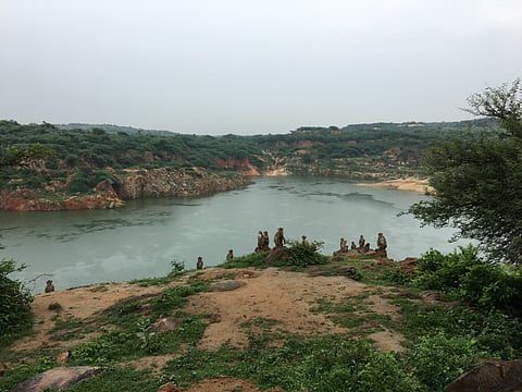 The Bharadwaj Lake at Asola Bhatti Sanctuary