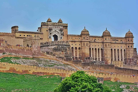 Jaipur’s Amer Fort Wall Collapses Amid Heavy Rain