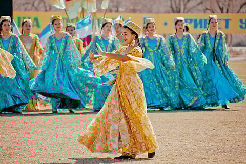 a dancer during the Nowruz festival