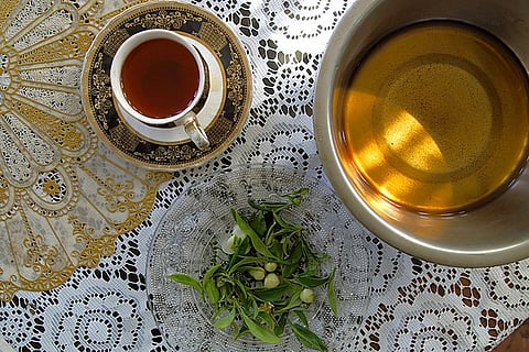 Darjeeling tea has a floral aroma