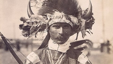 A Kickapoo individual at the 1904 St Louis World's Fair