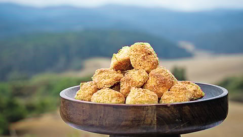 Crispy Ooty Varkey served in a bowl