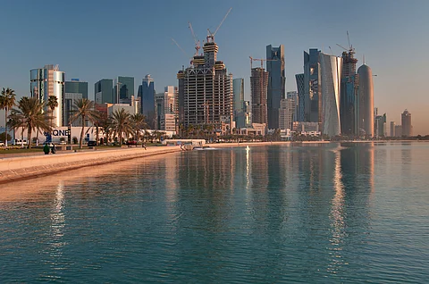 The Doha Corniche and skyline