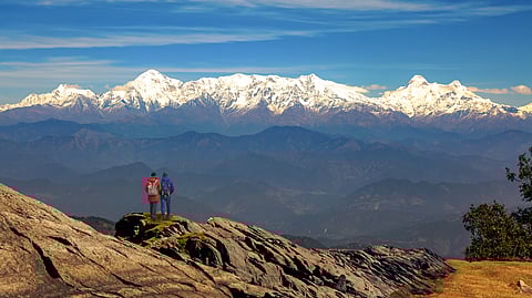 Enjoy view of the Kumaun Himalayas