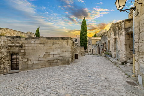 The historic medieval village of Les Baux-de-Provence