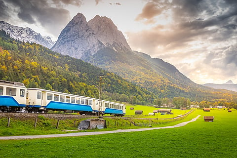 A train ride is a great way to see the country's stunning landscapes