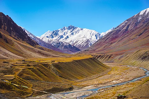 The stunning scenic landscape of the Pin Valley in Himachal Pradesh