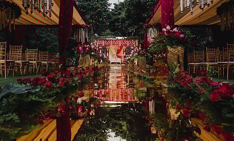 Soumya Raghu from Taarini Weddings organised this function at the Taj West End in Bengaluru