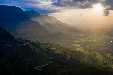 Sunset in Malshej Ghat