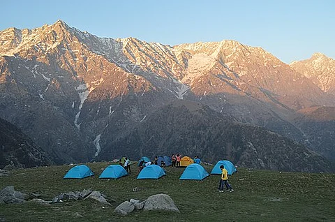 Trekking to Triund
