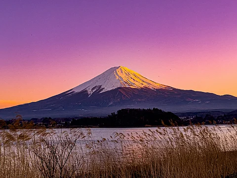 view of Mount Fuji in Japan, which now requires an entry fee