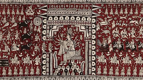 Mata Ni Pachedi artwork by the Vaghri community of Gujarat
